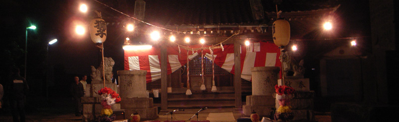 胡録神社（大橋）- 大橋の三匹獅子舞が有名